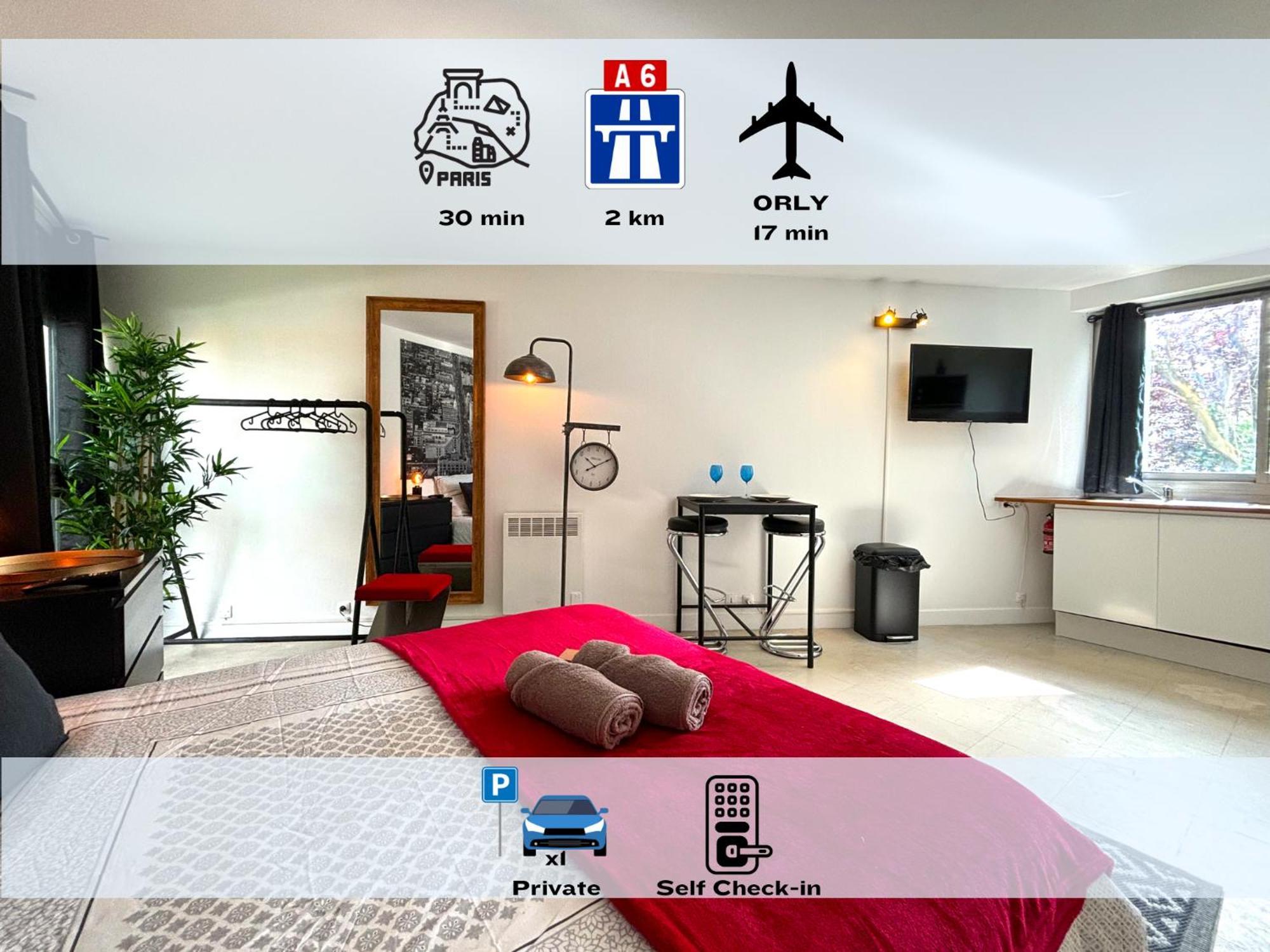 Apartment Les Entrepreneurs - Neufs Et Spacieux, Proche Rer C Et Aeroport Orly